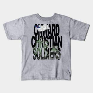 Onward Christian Soldiers raising flag at Iwo Jima Kids T-Shirt